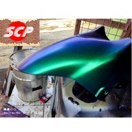 Cat bunglon Blue green biru dan hijau 100ml Cat Motor Mobil Dan sepeda