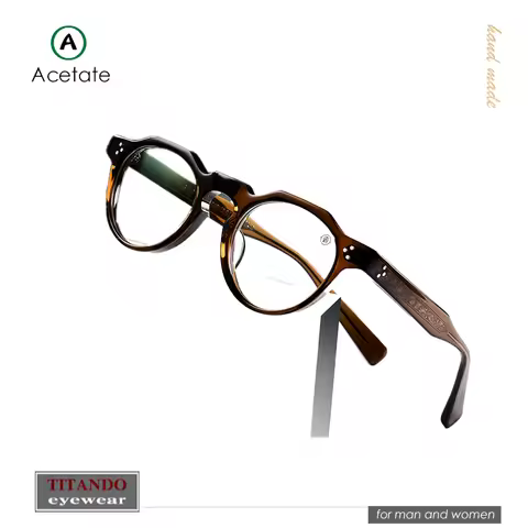Japanese Classic Retro Handmade Glasses TVR516 Acetate frame Gradient Color for Men and Women Litera