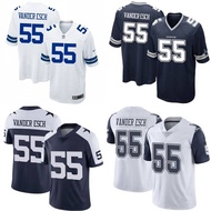 HOT Dallas Cowboys NFL Football Jersey Vander Esch No.55 Tshirt Top Legend Jersey Loose Sport Tee Unisex High Quality