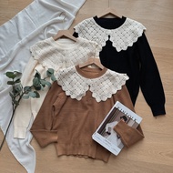 Oclo Byvia Blouse Q063 lace collar casual basic dailywear