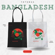 Discountgedegedean Totebag Bangladesh Souvenir Bag By Dhaka Canvas Zipper 1