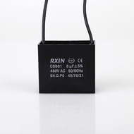 RXIN CBB61 8UF Motor starting Capacitor 8UF 450VAC Fan Capacitor