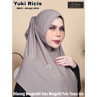 334 YUKI RICIS HIJAB BELT 2 FINGER LINE STRAP RICIS RIBBON AIRIS JERSEY/ HIJAB AF ALFAZIA ORI BY BUN