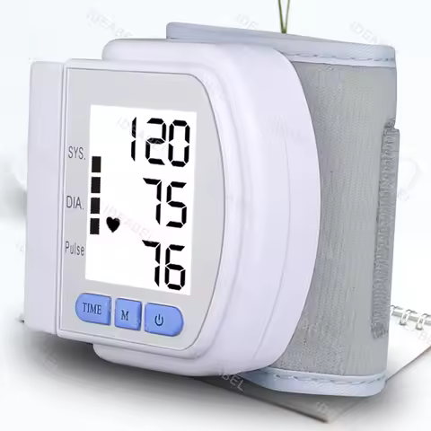 Digital Wrist Blood Pressure Monitor Medical Upper Arm Sphygmomanometer Automatic Tonometer Tensiome