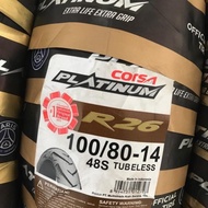 BAN LUAR RING 14 MOTOR MATIC CORSA R26 TUBELESS UK. 100/80/14