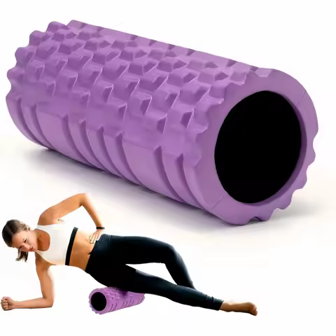 1 Foam Roller Yoga Column Fitness Yoga EVA Foam Roller Yoga Stick Deep Tissue Massage Roller, Suitab