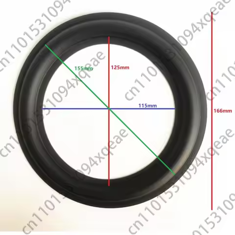 2Pcs Replacement 6.5 Inch Speaker Rubber Surround, Subwoofer Edge Repair Parts For Yamaha YST-SW100