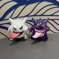 Pokémon Gengar transparent gummy tongue-out Gengar model anime figurine Pikachu desktop decoration c