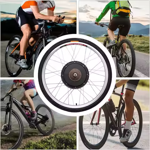 48V 1000W Ebike Conversion Kit 26" Rear Powerful Motor Wheel Electric Bicycle Hub Motor Kit Electric