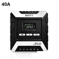 โซล่าชาร์จเจอร์ โซล่าเซลล์ ชาจเจอร์ mppt 30A 40A ชาร์จ 12V/24V/48V แผงควบคุมพลังงาน มีจอแสดงผล sol