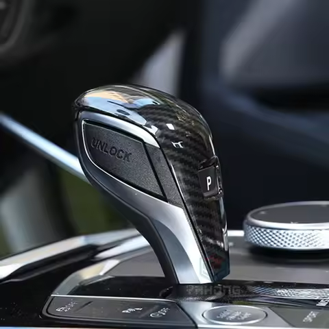 Trim Handle Sticker Carbon Fiber Gear Shift Knob Cover For BMW F40 F44 G42 G20 G21 X3 G01 X4 G02 202