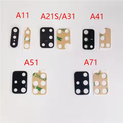 2pcs/lot Camera Glass Lens For-Samsung Galaxy A01 A11 A31 A41 A51 A71 A21S Phone Housing Rear Back C