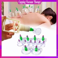 Traditional Ventosa 12pcs Vacuum Cupping Set for Body Massage Therapy with Pump