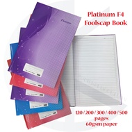 Uni Paper Platinum F4 Foolscap Book / Hard Cover Book 60gsm paper