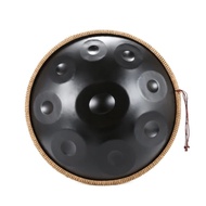 กลองเครื่องดนตรีคุณภาพสูงและใหม่9/10/12 Notes D Kurd Black Handpan เครื่องกระทบประสิทธิภาพระดับมืออา