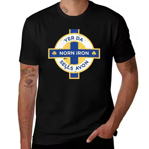 Northern Ireland Norn Iron Yer Da Sells Avon T-Shirt Simple Trendy Casual T-Shirt