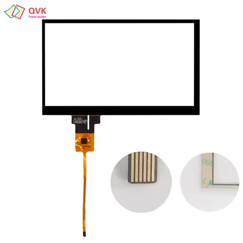 QVK New 7 inch DVD JR-005-GT911 Capacitive Touch Screen Digitizer Sensor Glass Panel 6pin 165*100mm 