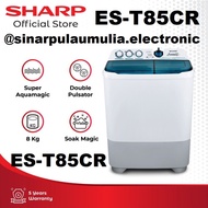 Sharp Mesin Cuci 2 Tabung 8 Kg - Es-T85Cr / Es T 85 Cr / Est85Cr / Est