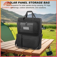 【rain】 Solar Panel Carrying Case with Shoulder Straps Padded Travel Solar Panel Organizer Waterproof