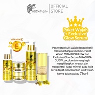 [GET 5 PCS] MRASKIN GLOW Skincare Booster Package Bpom - Facial Skincare Package + Serum Facial Whit