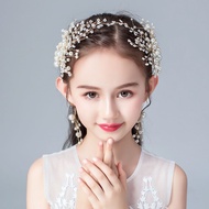 Aksesori kepala kanak-kanak puteri sepit rambut mutiara budak perempuan seperti dewi hari jadi hiasa