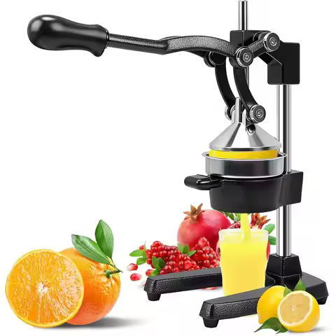 Press Juicer Machine, Commercial Heavy Duty Cast Iron manual Press, for Orange Juice Lime Lemon Pome
