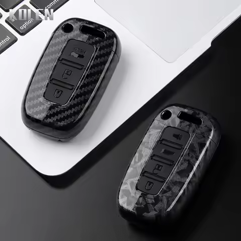 ABS Carbon Fiber Style Car Key Case Cover For Hyundai IX35 Elantra Sonata 8 9 For Kia Sportage K5 K2