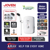 JOVEN Water Heater With Pump Rain Shower Bathroom Instant Hot Water Heater White Black SL30iP 热水器