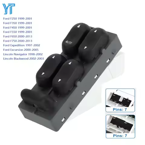 For Ford F250 F350 F450 F550 F650 F750 Expedition Excursion Front Left Electric Power Window Switch 