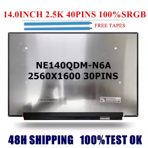 NE140QDM-N6A V18.0 V18.1 LM140GF1L01 LM140GF1L02 NEW 14.0INCH Laptop LCD Screen Display Matrix Panel