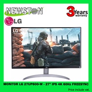 MONITOR (จอมอนิเตอร์) LG 27UP600-W - 27" IPS 4K 60Hz FREESYNC