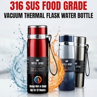 316/304 SUS Vacuum Thermal Flask Insulation Thermos Water Bottle Cup Handle Sejuk Botol Air Kelalang
