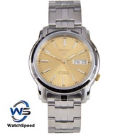 Seiko 5 SNKL81K1 SNKL81K SNKL81 Automatic Gold Dial Stainless Steel Men's Watch