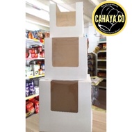 L shape White Window Box / Cake Box 8"/10'' 蛋糕盒 ( 5pcs in a set )