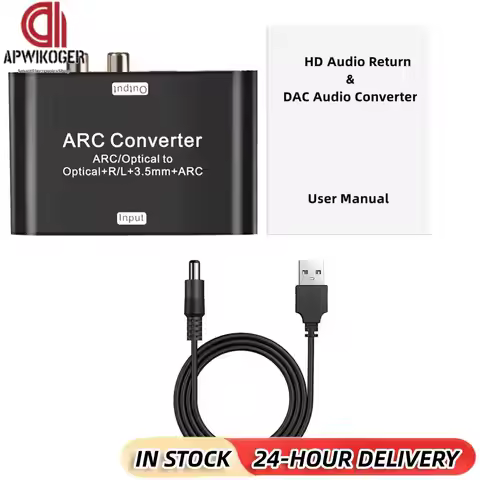 192Khz HDMI-Compatible ARC Return Extractor DAC Converter Digital To Analog Audio Converter Audio Ex