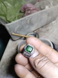 nhẫn hợp Kim mỹ nam mặt nhẫn đính ngọc bích  ruby sapphire mầu mặt nhẫn từ xanh nước biển xanh lá  h