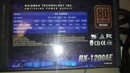 ㊣1193㊣ 雷德曼 RAIDMAX RX-1200AE 1200W 銅牌 半模組 電源供應器 POWER 靜音 可議價