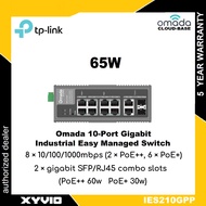 NEW LAUNCH TP-LINK ES210GP Omada 10-Port Gigabit Easy Managed Switch with 8-Port PoE+