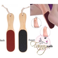 Brush Now asa callus shaver wood scrubber 2 sides dead skin foot file callus pedicure