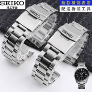 【现货速发】Seiko 5 table with steel belt automatic mechanical watch men精工5号表带钢带全自动机械表男女表链SNKP09K1/SGEG95J
