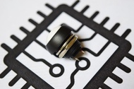 T05. 12mm push button ABS plastic PUTIH ala hexohm 12 mm switch on box mod