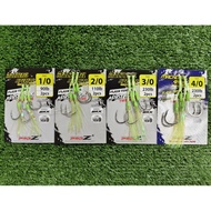 PRO Z MACKEREL SPECIAL FLASH TINSEL ASSIST HOOK TWIN WIRE/JIGGING ASSIST HOOK/ASSIST TWIN HOOK