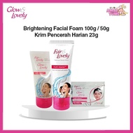 FAIR & LOVELY GLOW & LOVELY Brightening Facial Foam 100g | 50g | Krim Pencerah Harian 23g | 7.5g Sac