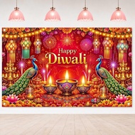 Happy Diwali Backdrop Diwali Party Decorations Background Banner Diwali photography background India