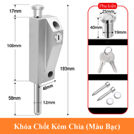 Chốt Khóa Cửa Âm Sàn KUNBE Chốt Kim Loại Tích Hợp Lò Xo Kèm Chìa Hoặc Núm Xoay