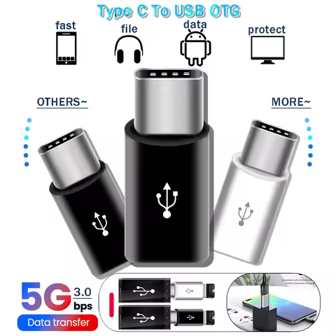 New USB Male to Micro USB Female OTG Adapter Converter Data Charger ABS For Phone Tablet PC High Spe