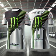 Monster Energy T-shirt, Monster Energy pattern T-shirt, Monster Energy 3D printed motorcycle T-shirt