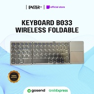 B033 Wireless Foldable Bluetooth Keyboard with Touchpad