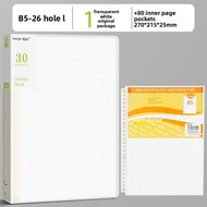 DISCO BEAR | B5 File Organizer with Transparent Insert Pockets 26 Holes