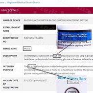 Yasee Glucometer Blood Glucose Monitor Glucose Meter Test Kencing Manis Glucose Test Strips Gula Tes